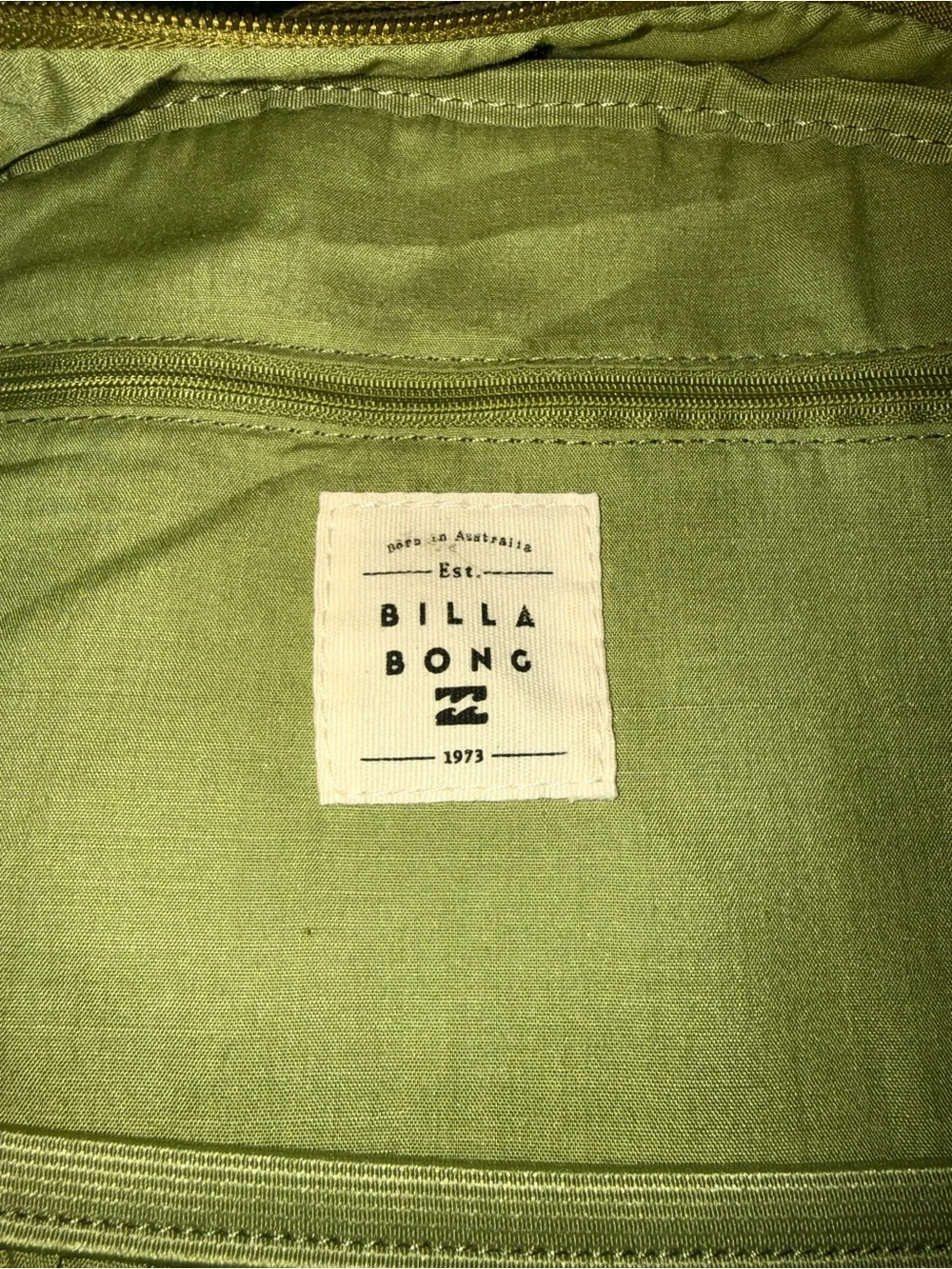 Billabong Corduroy Backpack in avocado color- Classic Everyday Pack 20L